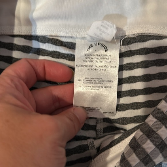 The Upside Masilda Black and White Gingham Athletic Leggings S - Picture 4 of 8